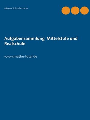 cover image of Aufgabensammlung Mittelstufe und Realschule